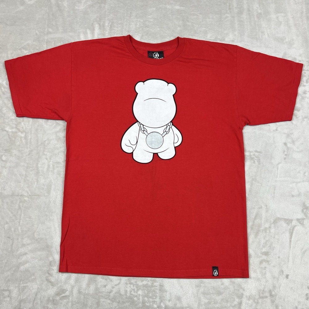 Kidrobot Munny World T-Shirt‎ Red Graphic T-Shirt Men's Large